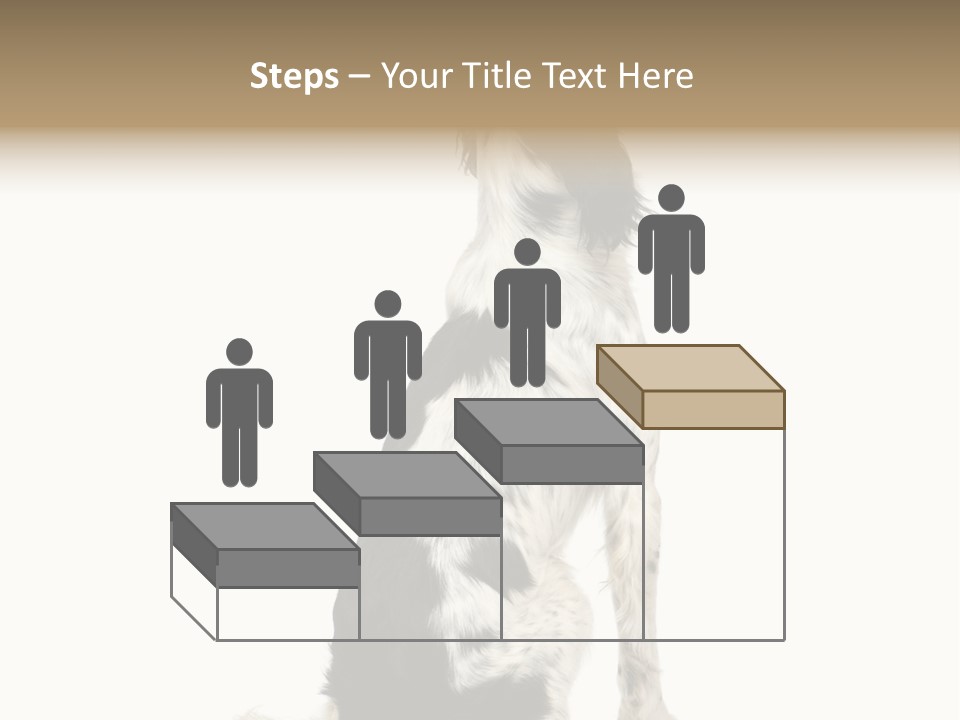 White Hunter Gundog PowerPoint Template