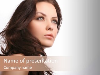 Glamour Temptation Haircare PowerPoint Template