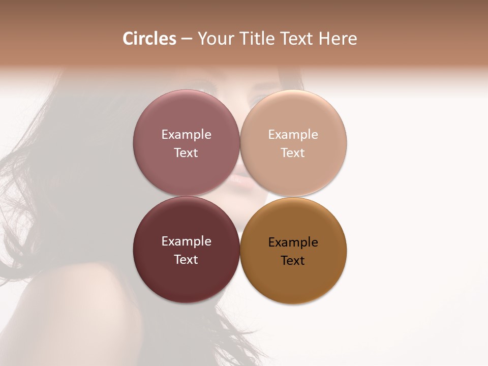 Glamour Temptation Haircare PowerPoint Template