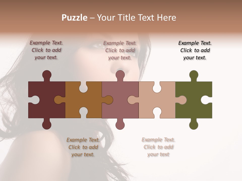 Glamour Temptation Haircare PowerPoint Template