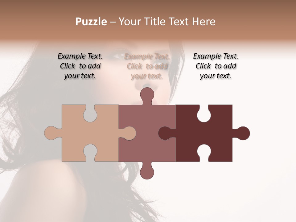 Glamour Temptation Haircare PowerPoint Template