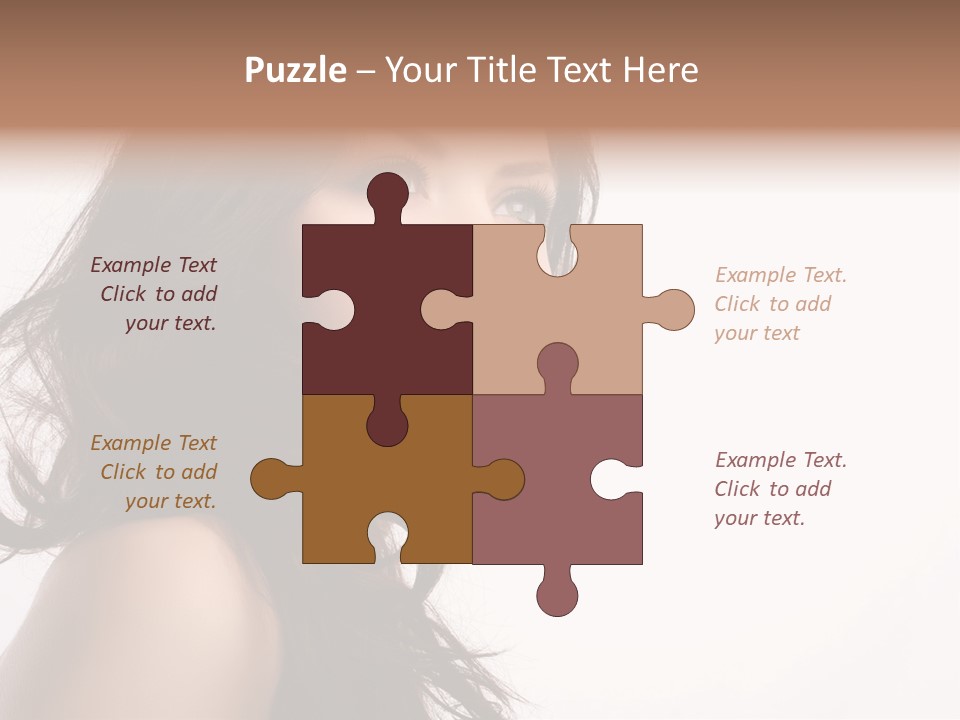 Glamour Temptation Haircare PowerPoint Template