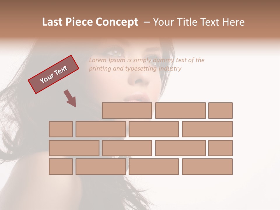 Glamour Temptation Haircare PowerPoint Template
