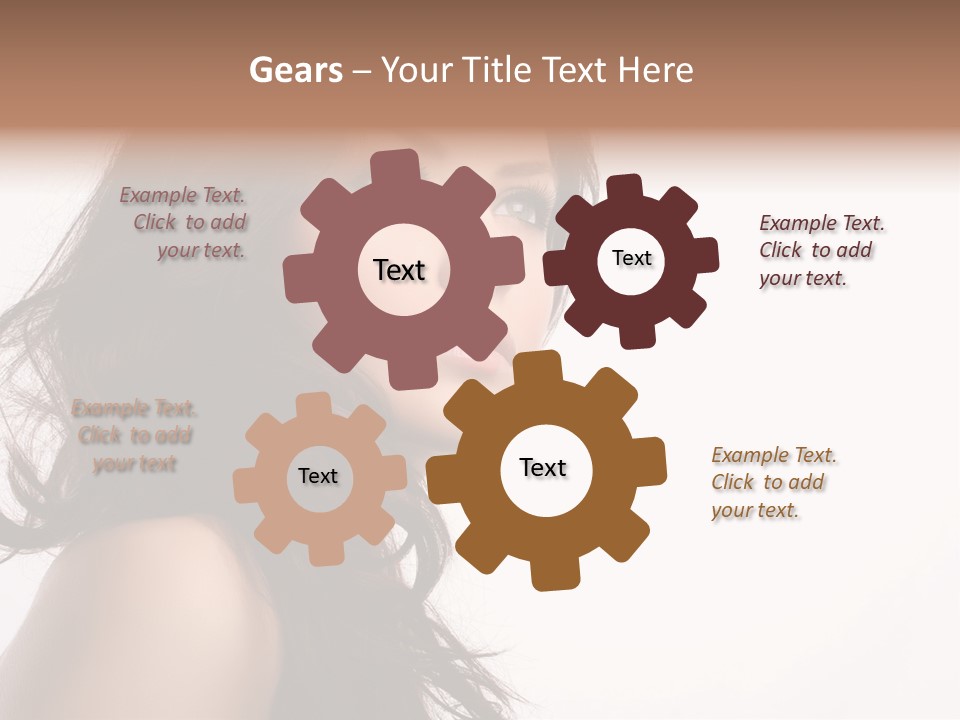 Glamour Temptation Haircare PowerPoint Template