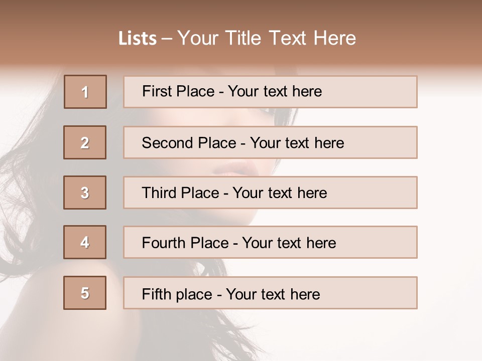 Glamour Temptation Haircare PowerPoint Template