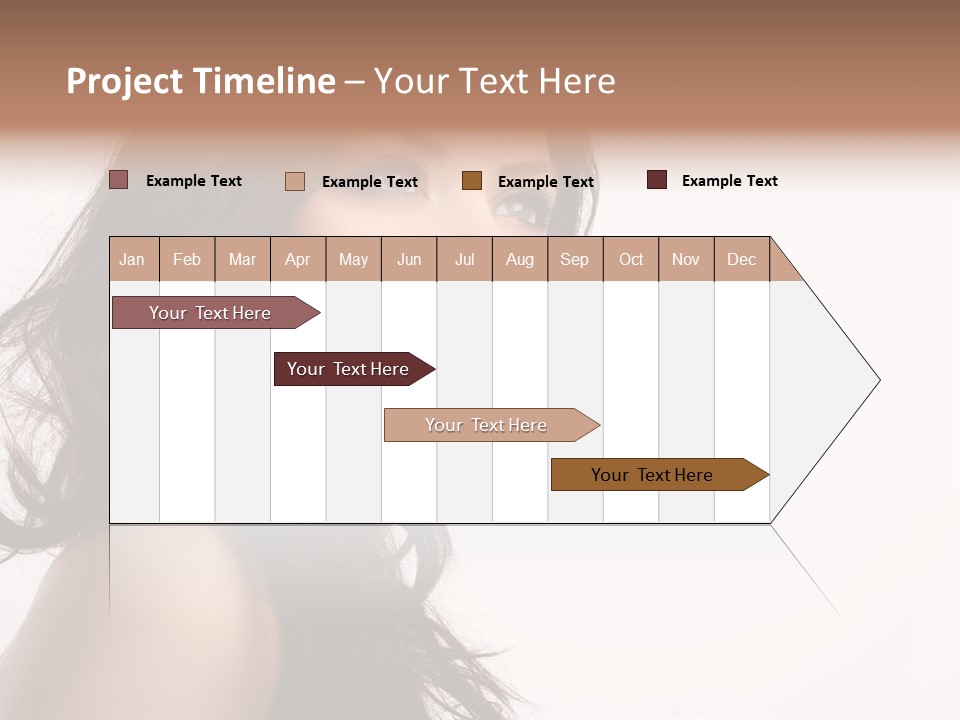 Glamour Temptation Haircare PowerPoint Template