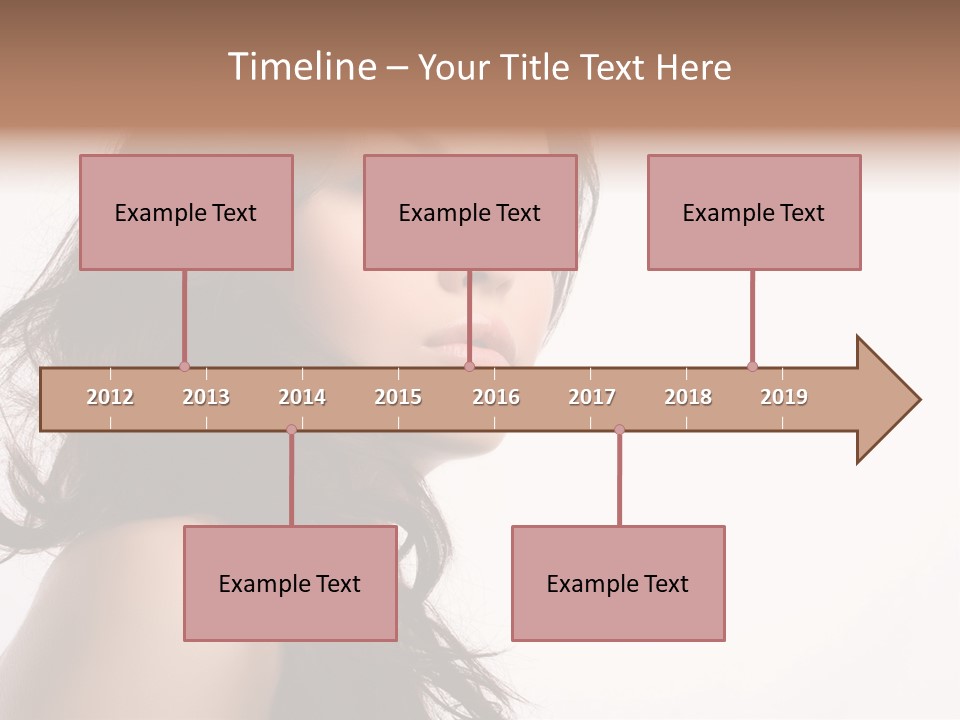 Glamour Temptation Haircare PowerPoint Template