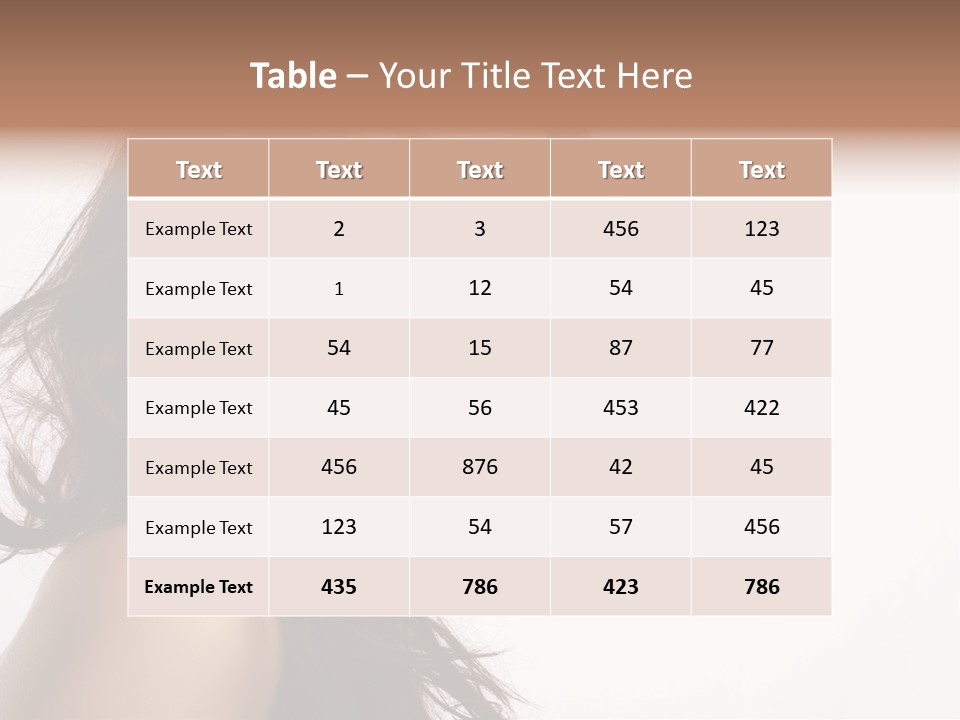 Glamour Temptation Haircare PowerPoint Template