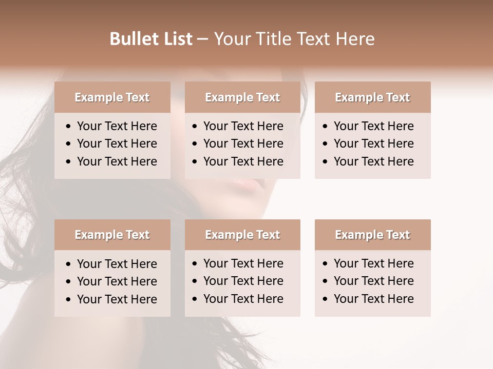 Glamour Temptation Haircare PowerPoint Template