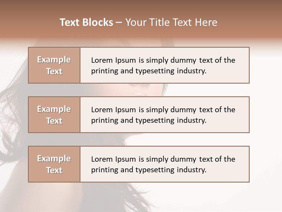 Glamour Temptation Haircare PowerPoint Template