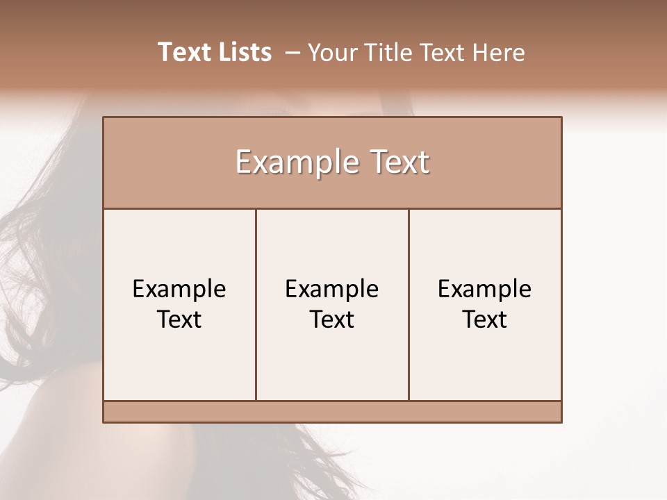 Glamour Temptation Haircare PowerPoint Template