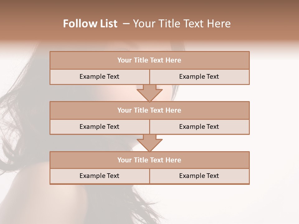 Glamour Temptation Haircare PowerPoint Template