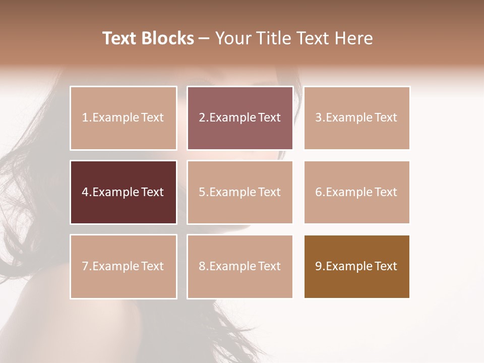 Glamour Temptation Haircare PowerPoint Template