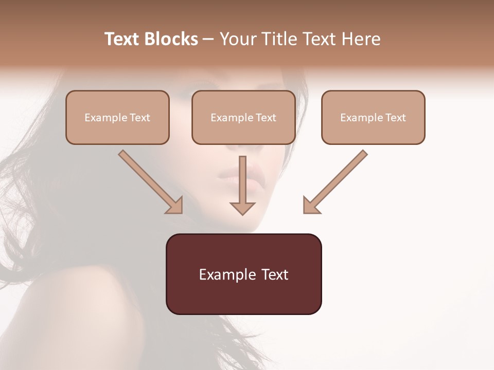 Glamour Temptation Haircare PowerPoint Template