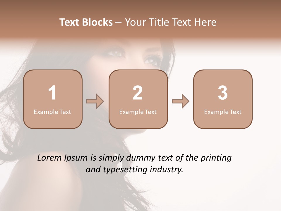 Glamour Temptation Haircare PowerPoint Template