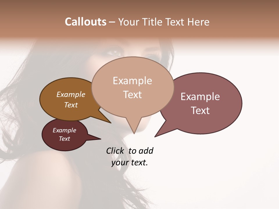 Glamour Temptation Haircare PowerPoint Template