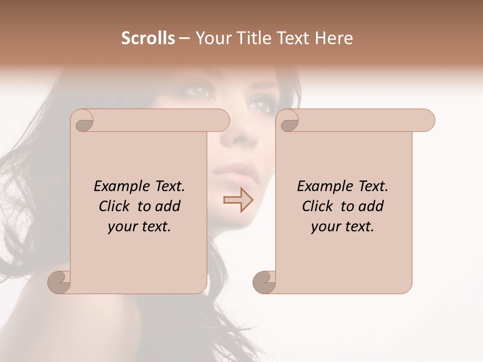 Glamour Temptation Haircare PowerPoint Template