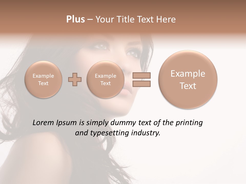 Glamour Temptation Haircare PowerPoint Template