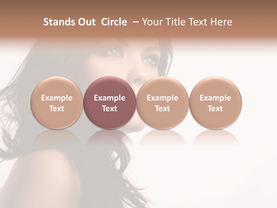 Glamour Temptation Haircare PowerPoint Template
