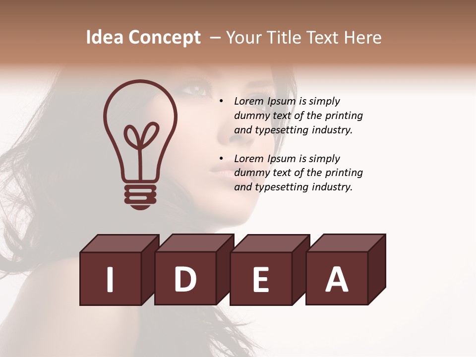 Glamour Temptation Haircare PowerPoint Template