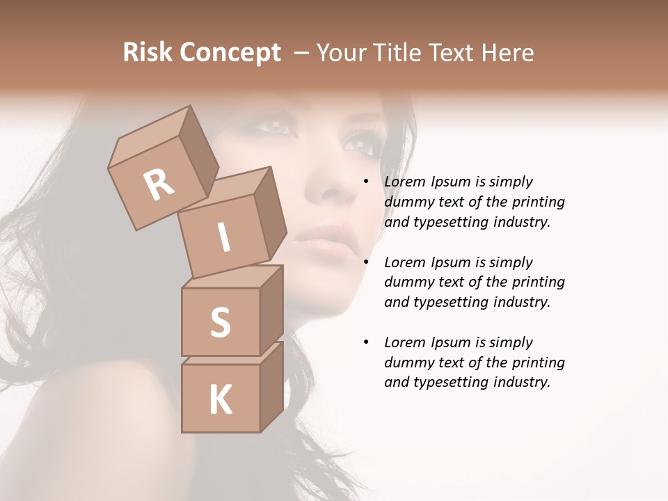 Glamour Temptation Haircare PowerPoint Template