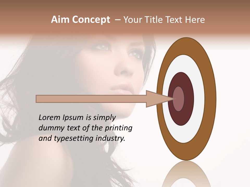 Glamour Temptation Haircare PowerPoint Template