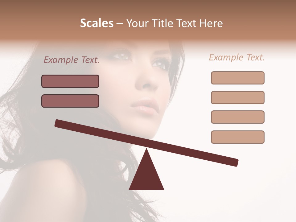 Glamour Temptation Haircare PowerPoint Template