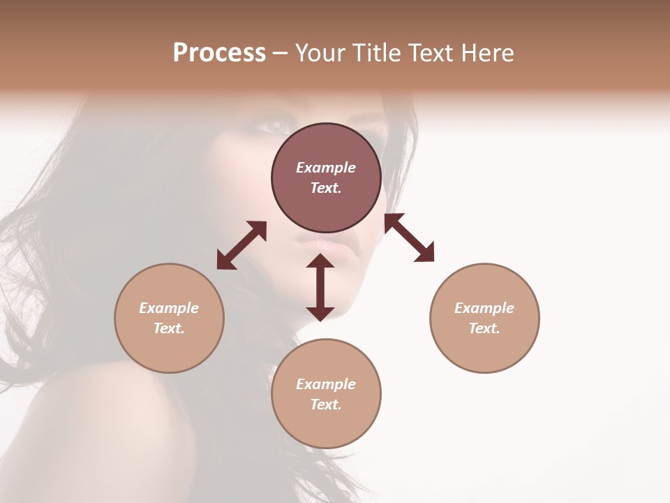 Glamour Temptation Haircare PowerPoint Template