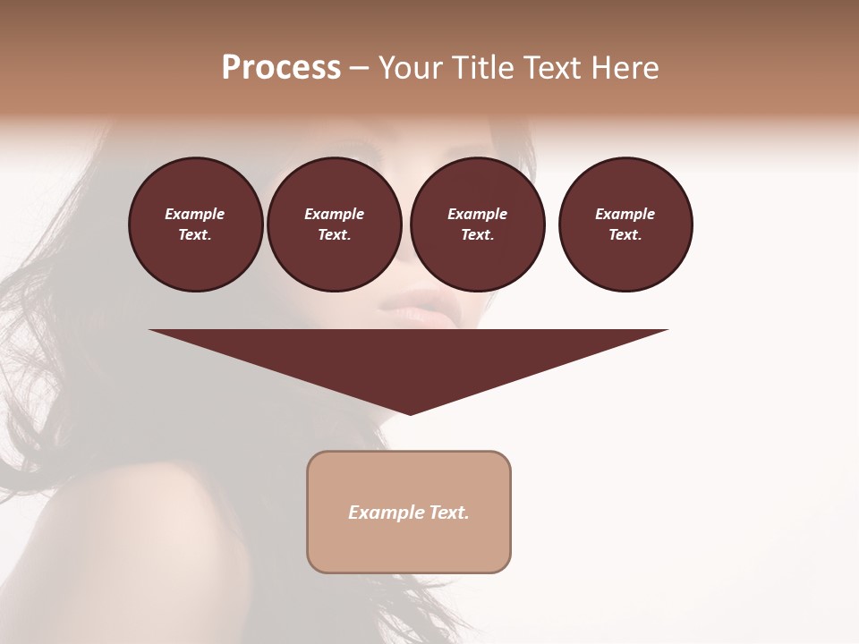 Glamour Temptation Haircare PowerPoint Template