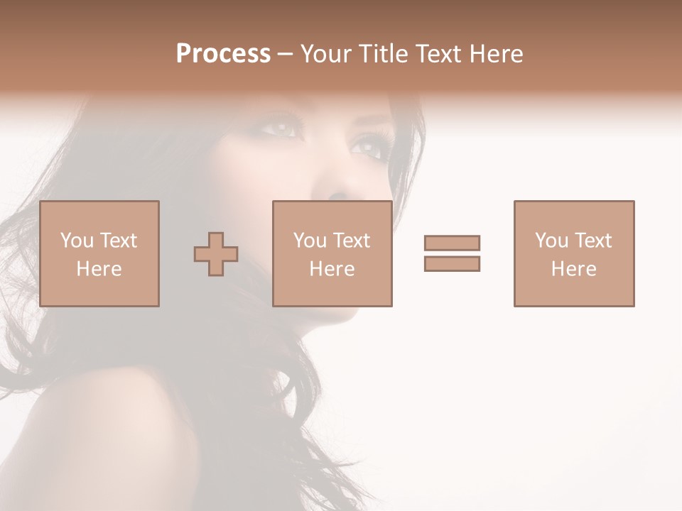 Glamour Temptation Haircare PowerPoint Template