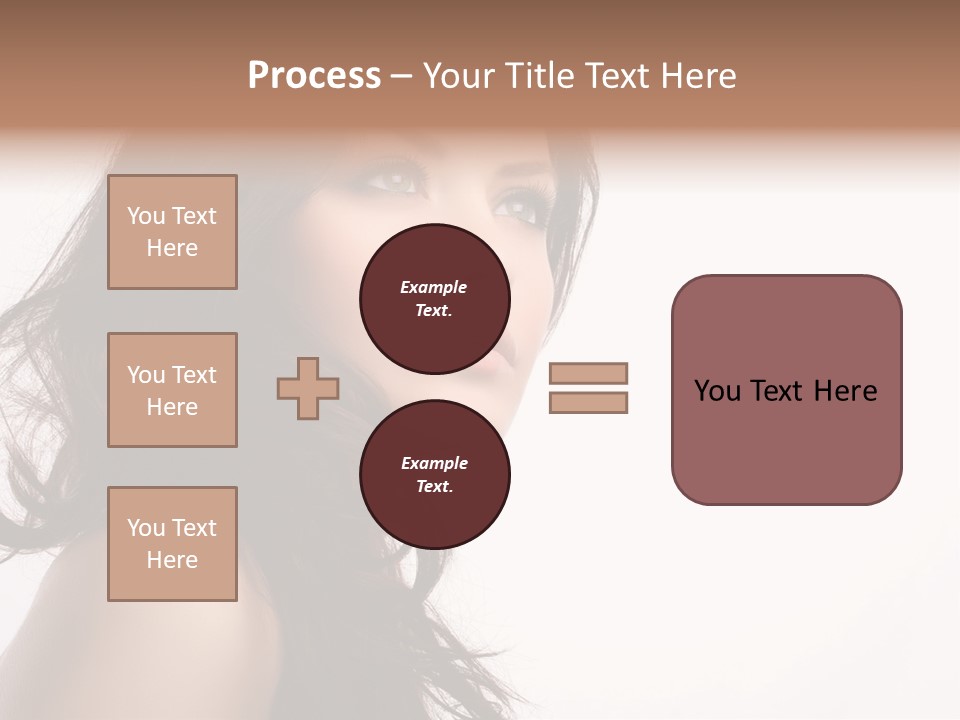 Glamour Temptation Haircare PowerPoint Template