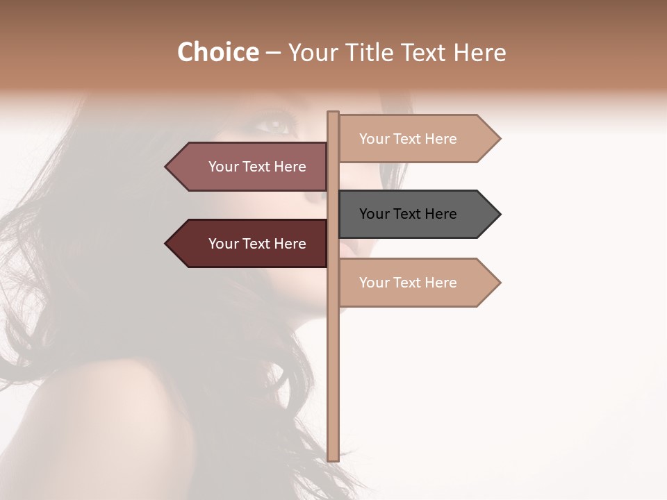Glamour Temptation Haircare PowerPoint Template