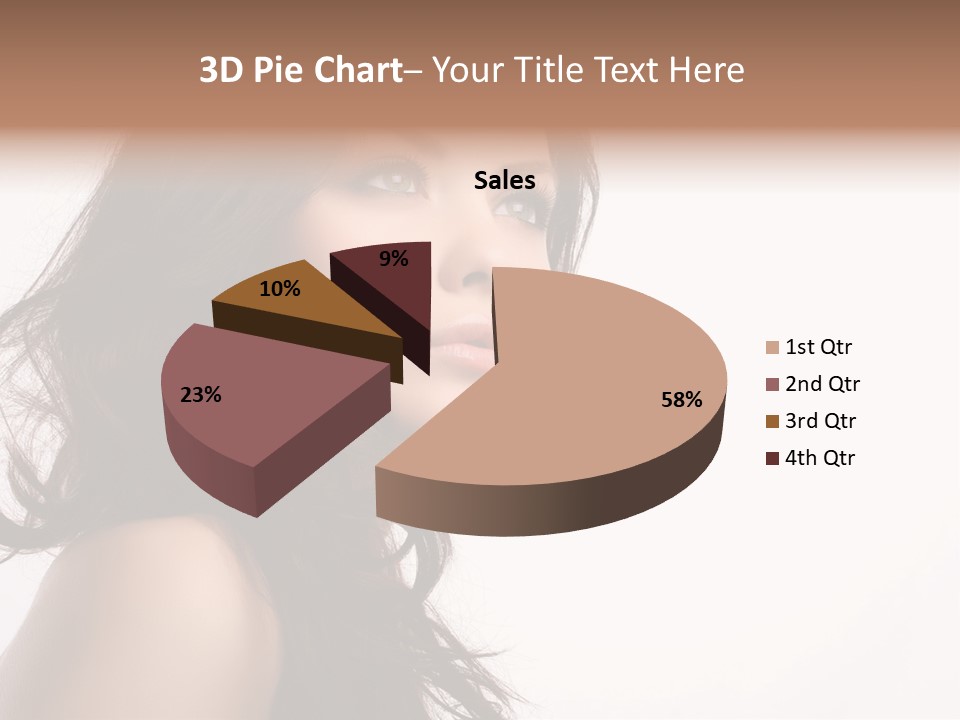 Glamour Temptation Haircare PowerPoint Template