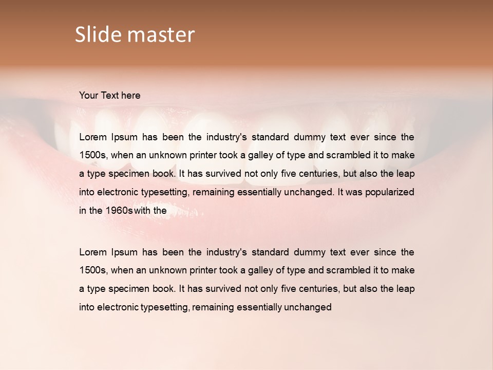 Background Bright Woman PowerPoint Template