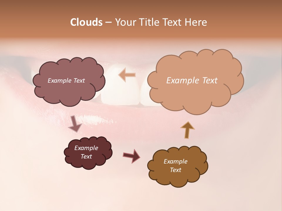 Background Bright Woman PowerPoint Template
