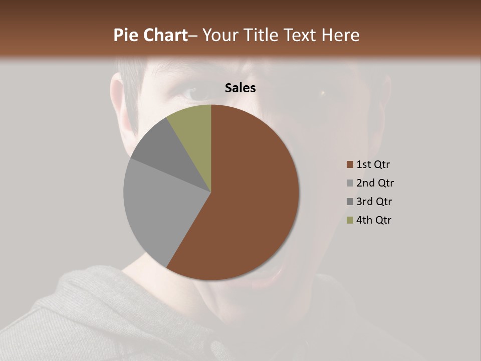 Hand Strength Scream PowerPoint Template