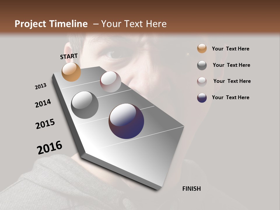 Hand Strength Scream PowerPoint Template
