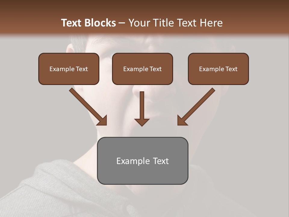 Hand Strength Scream PowerPoint Template