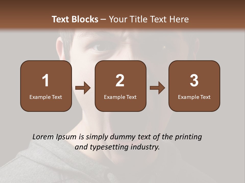 Hand Strength Scream PowerPoint Template