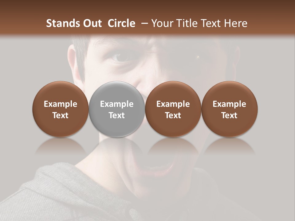 Hand Strength Scream PowerPoint Template