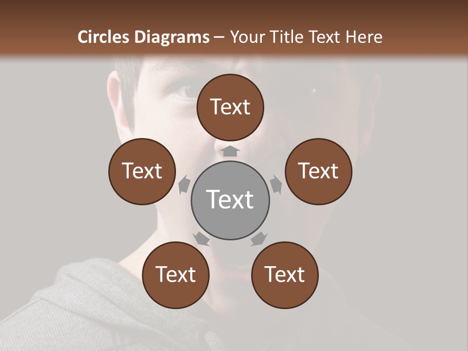 Hand Strength Scream PowerPoint Template