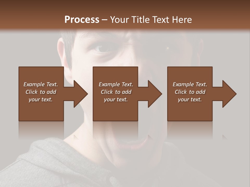 Hand Strength Scream PowerPoint Template