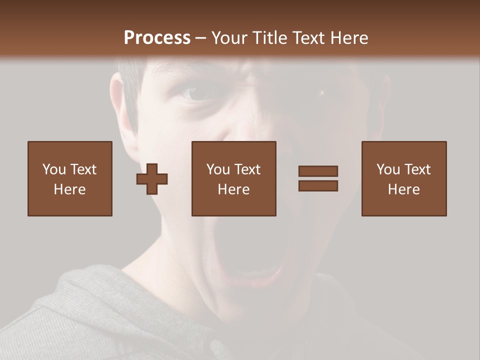 Hand Strength Scream PowerPoint Template