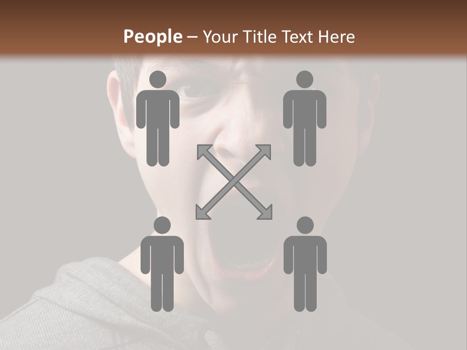 Hand Strength Scream PowerPoint Template