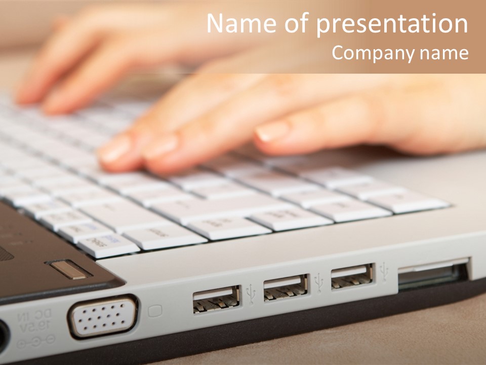 Communication Technology Person PowerPoint Template
