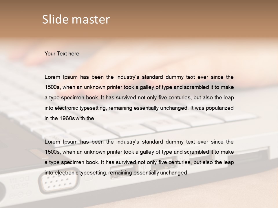 Communication Technology Person PowerPoint Template