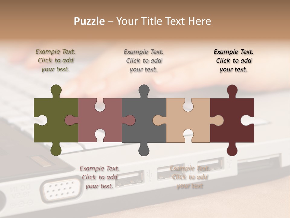 Communication Technology Person PowerPoint Template