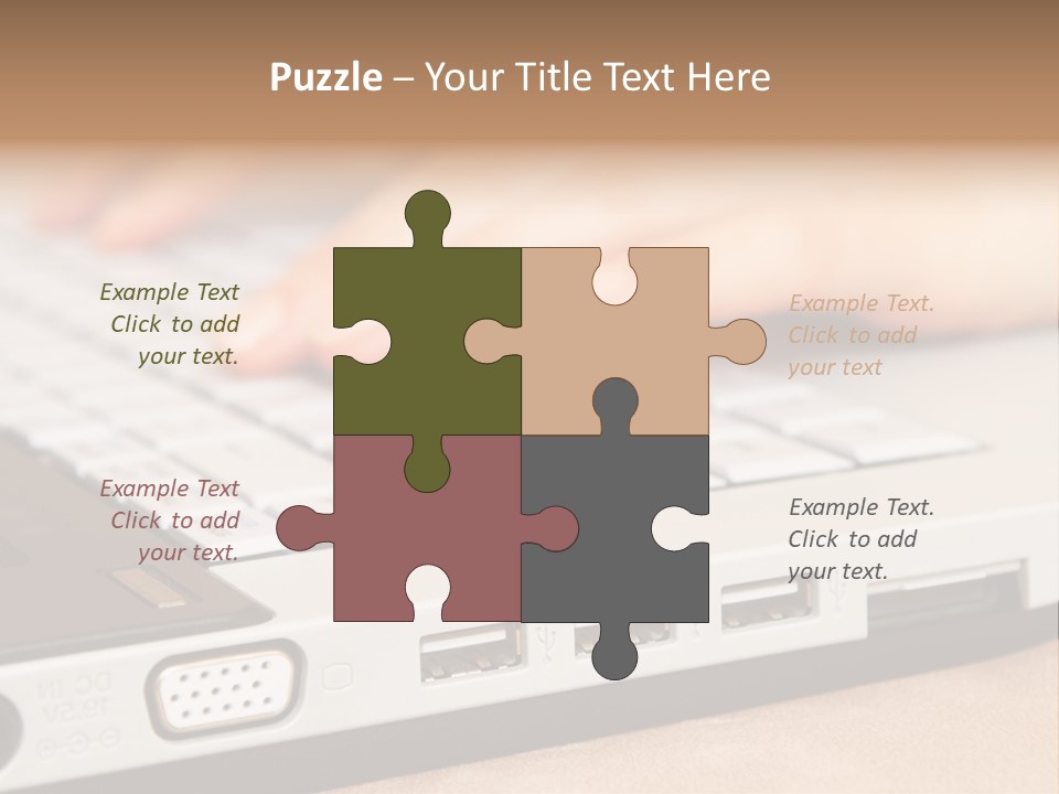 Communication Technology Person PowerPoint Template