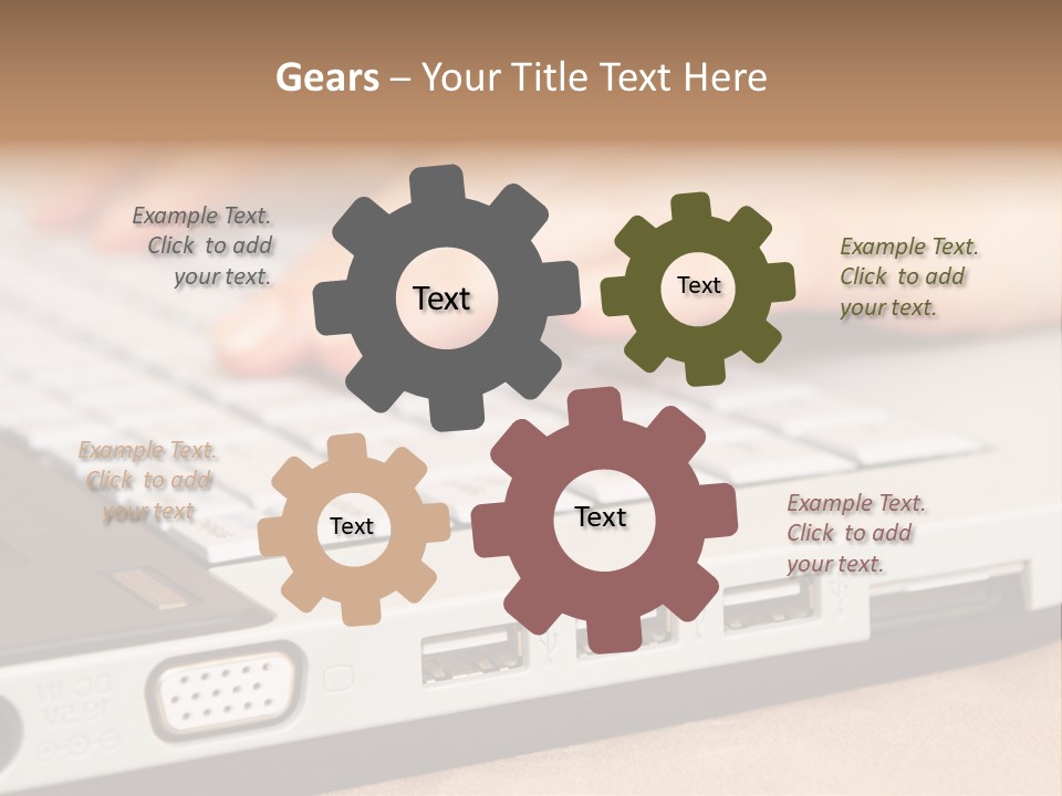 Communication Technology Person PowerPoint Template