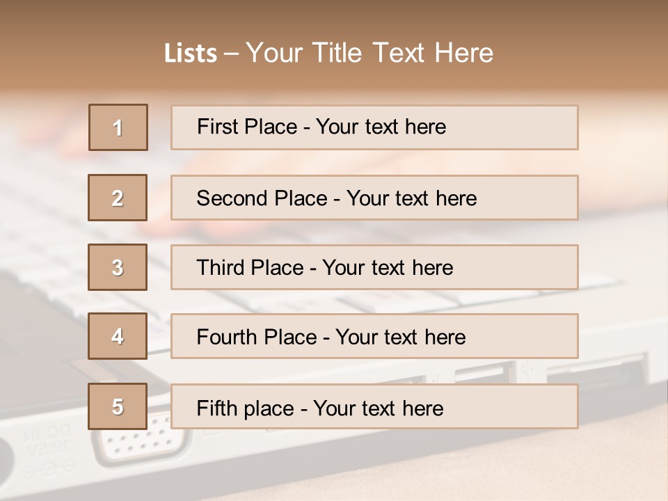 Communication Technology Person PowerPoint Template